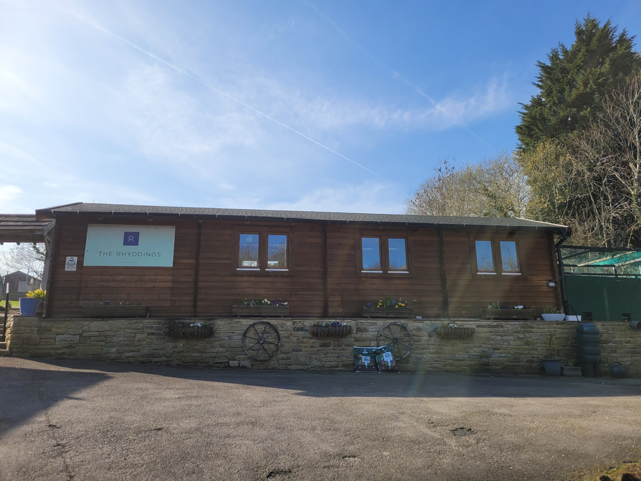 The Rhyddings timber building, where Happy Howls is based